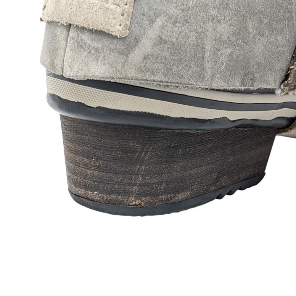 Sorel Slimpack Riding Tall Boots Shale Gray Women 6 5 Waterproof Insulated - Picture 8 of 10